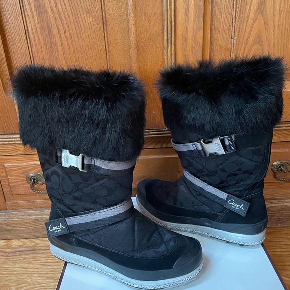 COACH signature boots - Picture 1 of 5